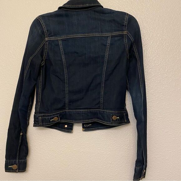 American Eagle Dark Wash denim Jean Jacket XS - Picture 8 of 9